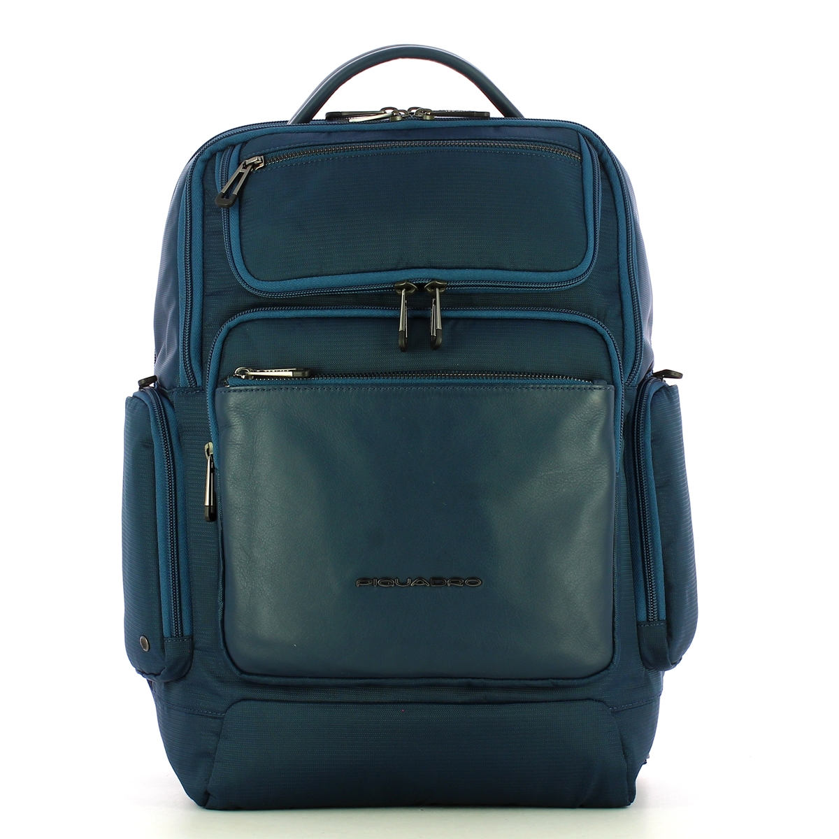 Piquadro Zaino Fast-Check Porta PC in tessuto riciclato Macbeth 15.6 - 1