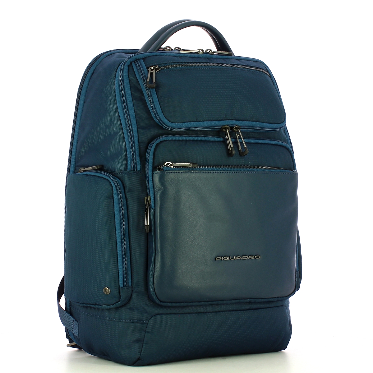 Piquadro Zaino Fast-Check Porta PC in tessuto riciclato Macbeth 15.6 - 2