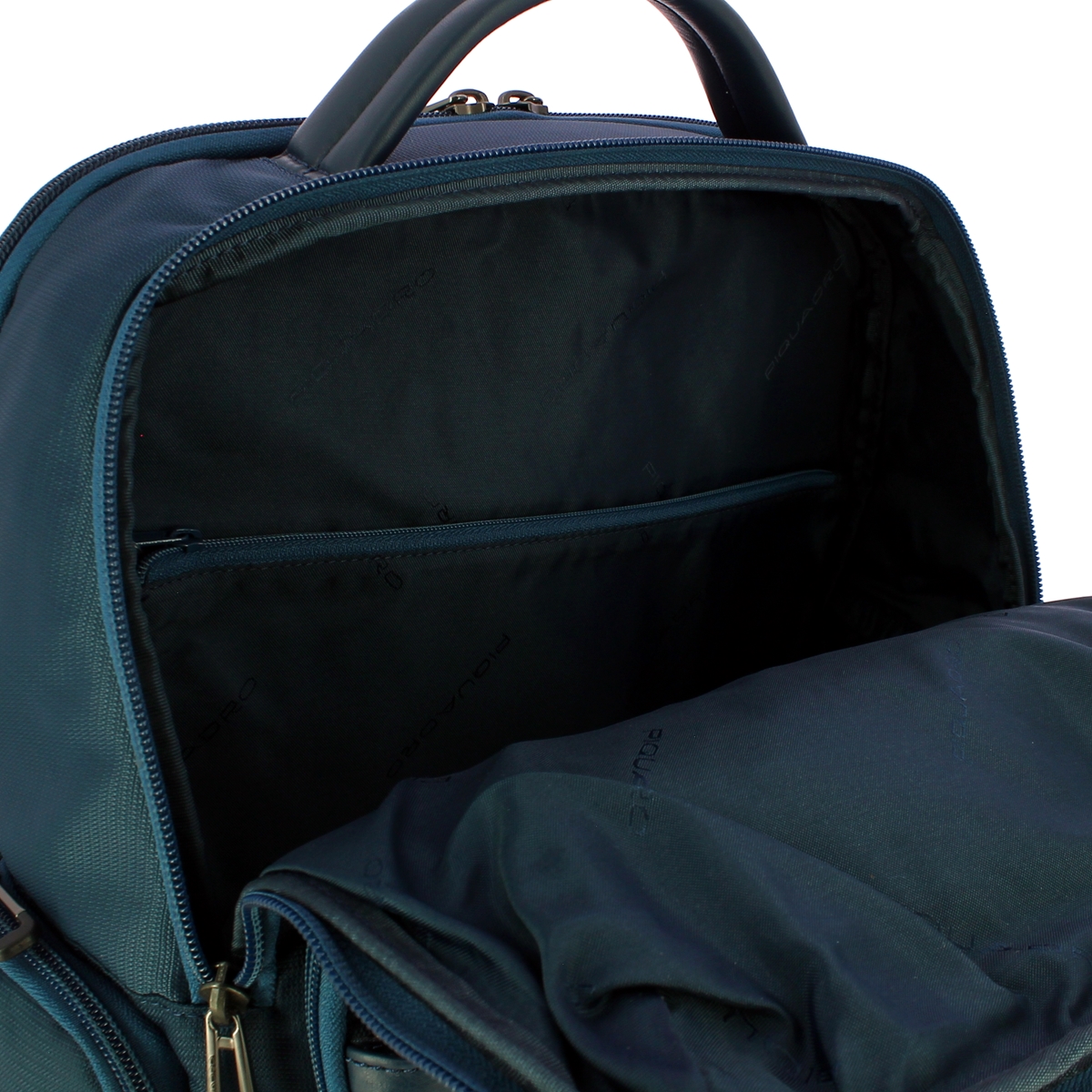 Piquadro Zaino Fast-Check Porta PC in tessuto riciclato Macbeth 15.6 - 5