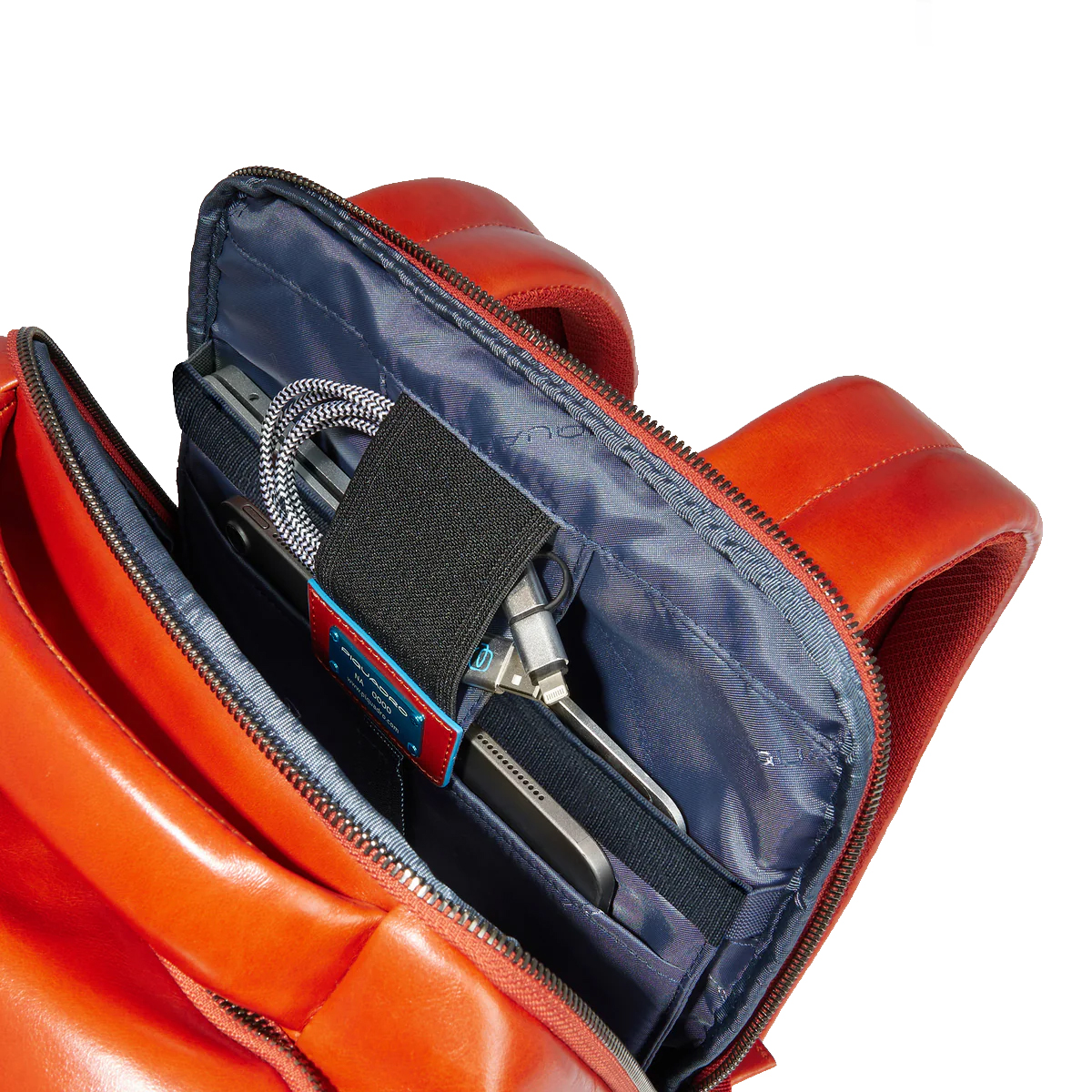 Piquadro Zaino Porta PC Blue Square 14" Mogano - 5