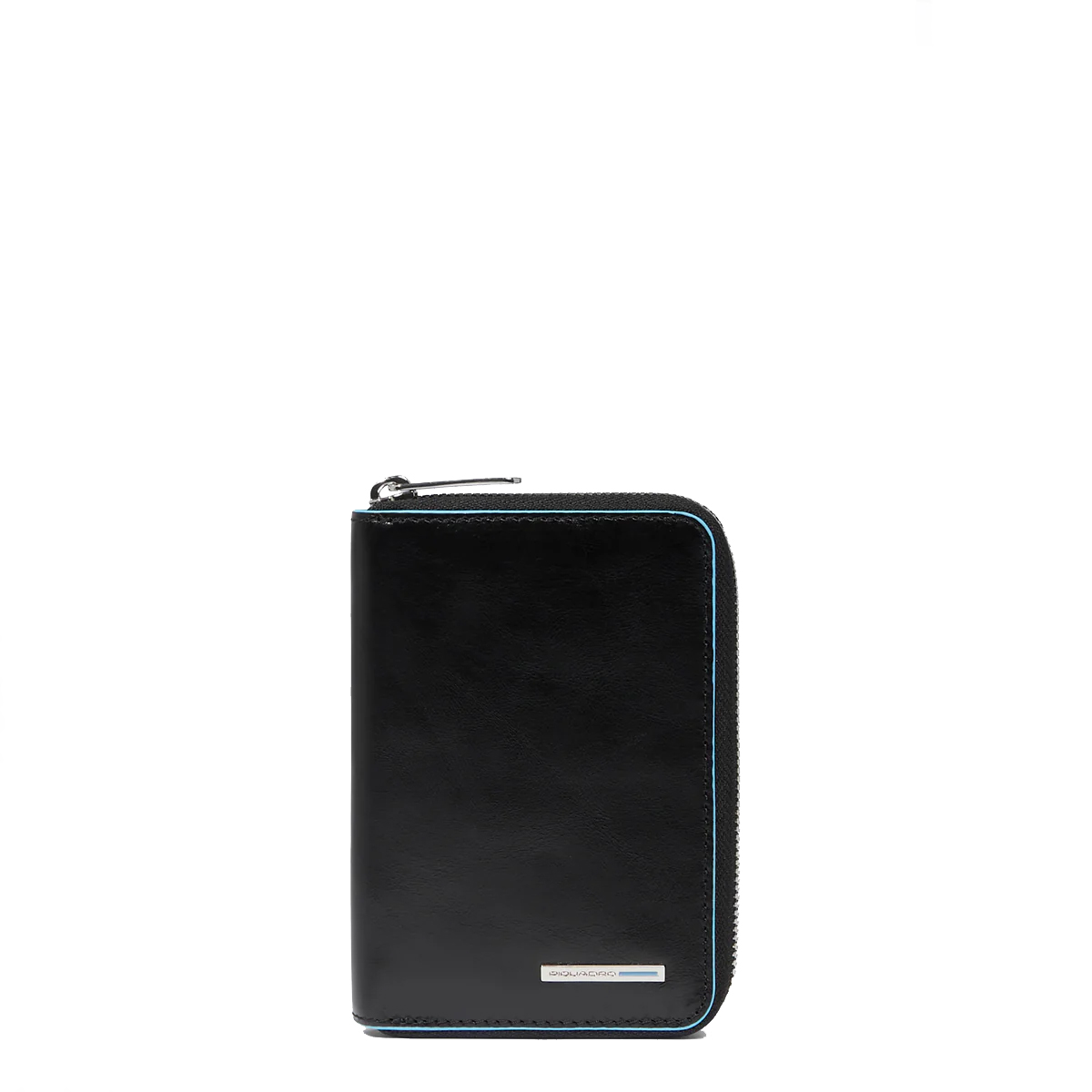 Piquadro Portafoglio Piccolo Blue Square Zip Around Nero - 1