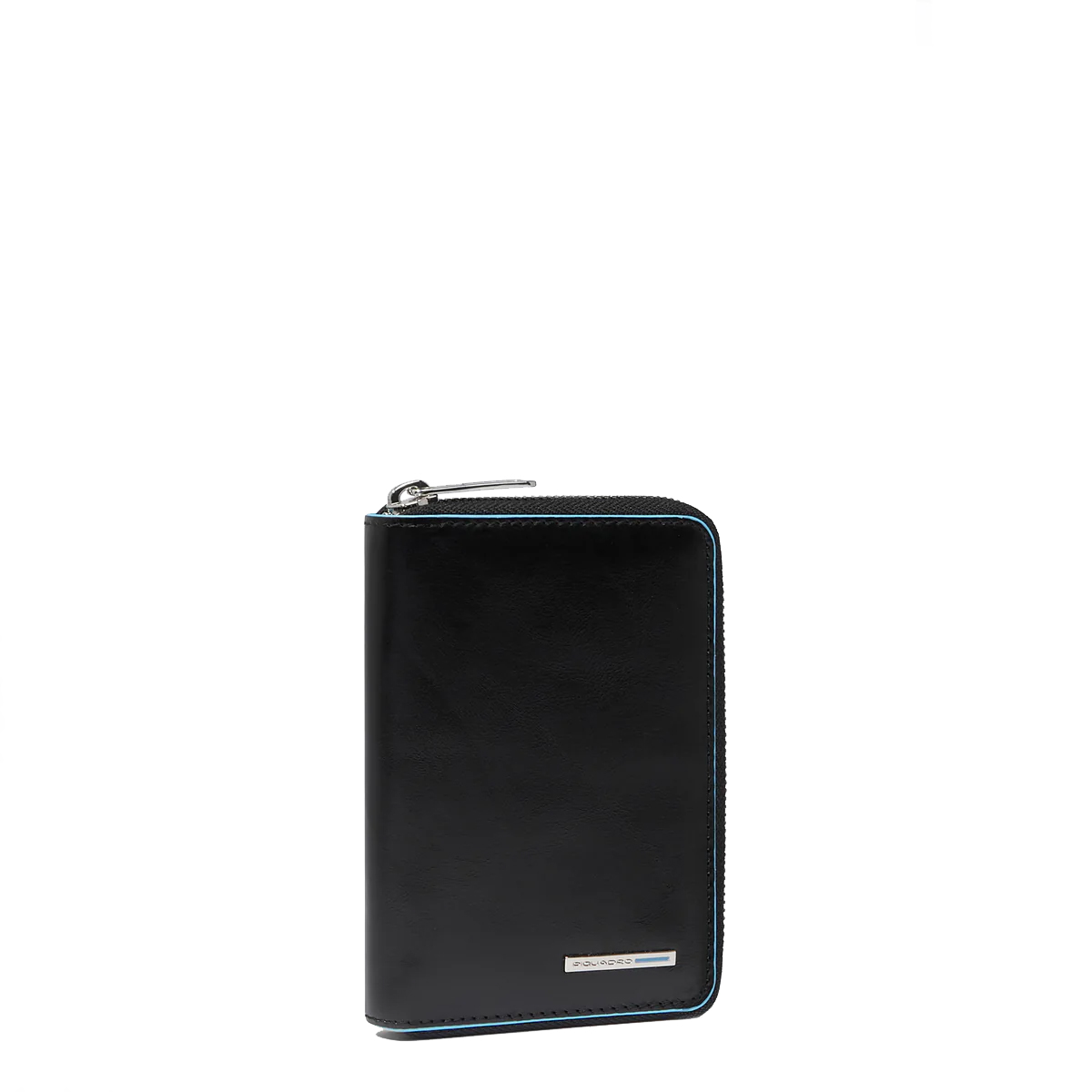 Piquadro Portafoglio Piccolo Blue Square Zip Around Nero - 2