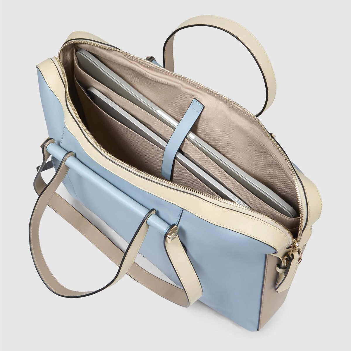 Piquadro Cartella Circle Porta PC 15.6" Azzurro Beige2 - 4