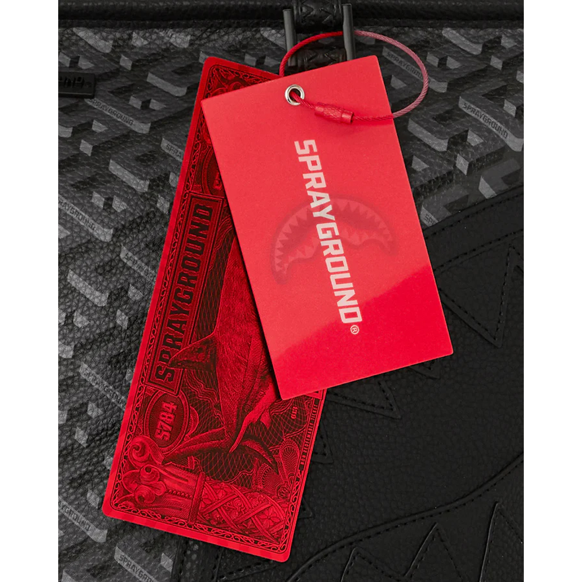 Sprayground Borsa a spalla Tote Classic 3DSG Blackout Limited Edition - 7