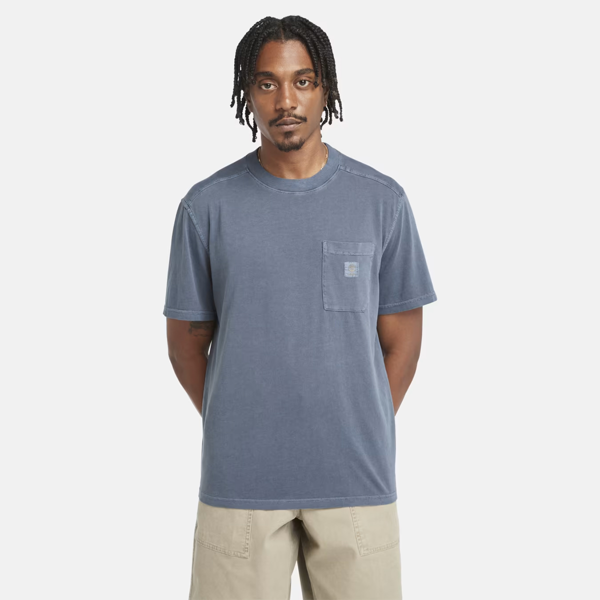 Timberland T-Shirt Merrymack River Chest Pocket Dark Sapphire - 2 Timberland T-Shirt Merrymack River Chest Pocket Dark Sapphire - 2