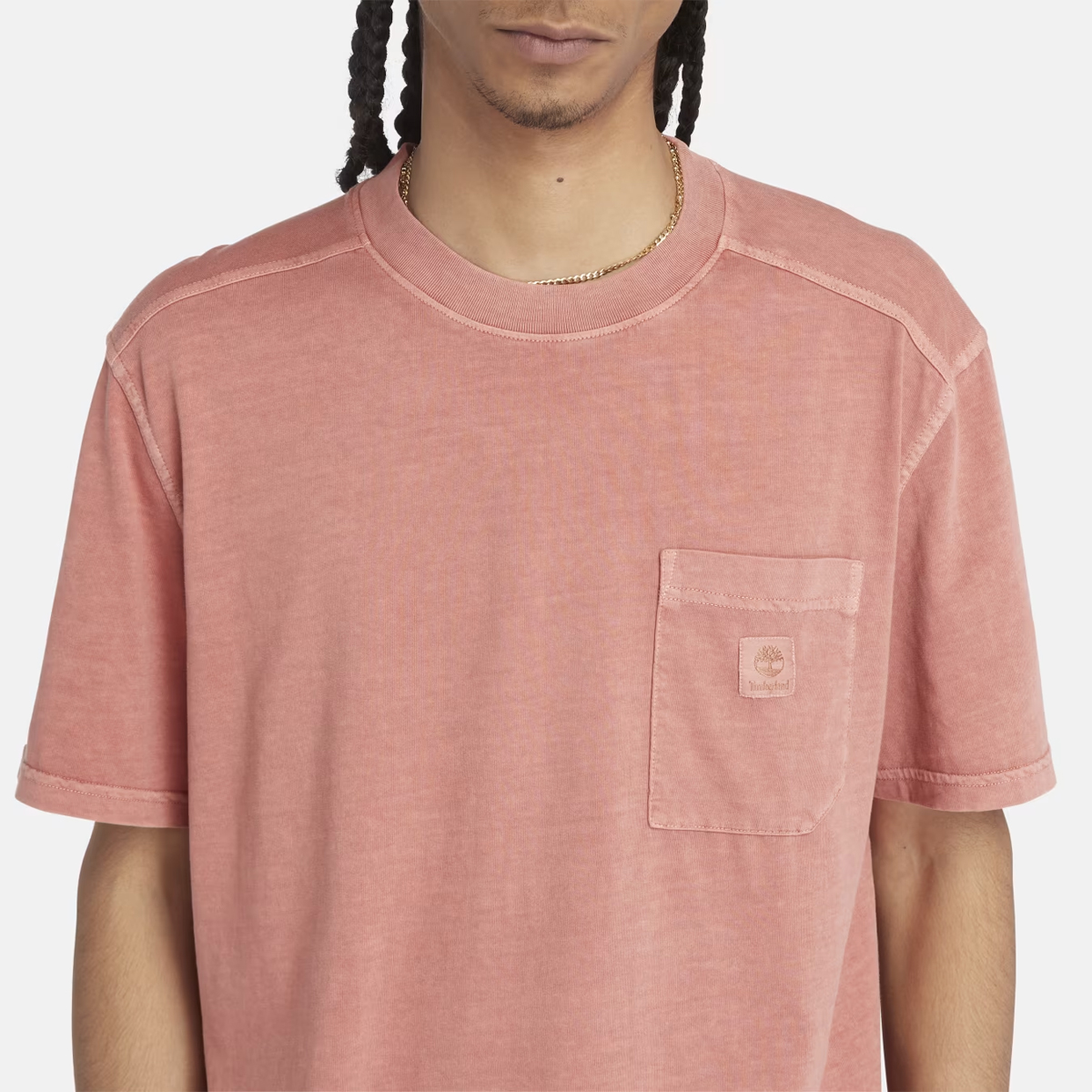 Timberland T-Shirt Merrymack River Chest Pocket Hot Sauce - 4 Timberland T-Shirt Merrymack River Chest Pocket Hot Sauce - 4