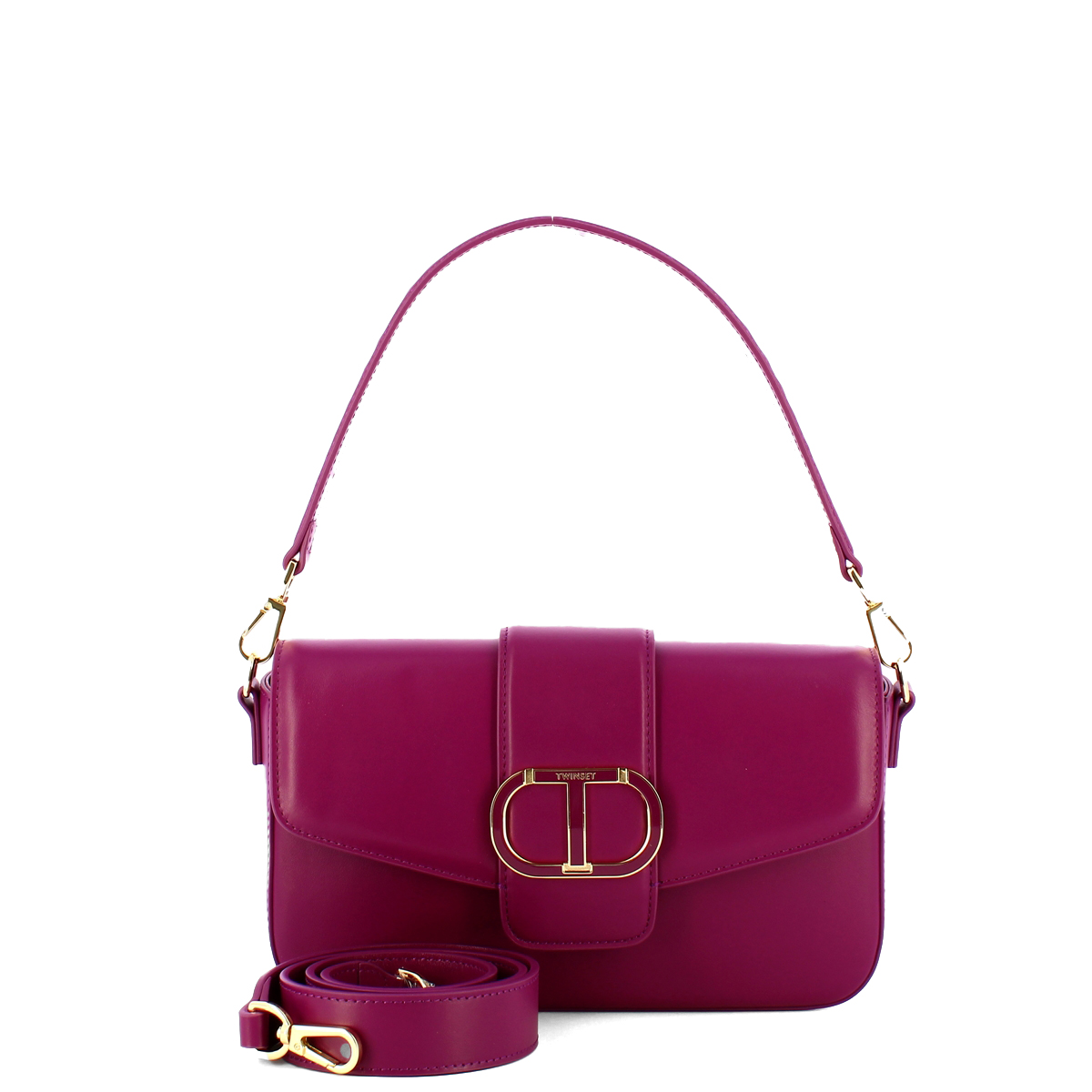 Twin Set Borsa a mano Amie in pelle Lilla Scuro - 4 Twin Set Borsa a mano Amie in pelle Lilla Scuro - 4