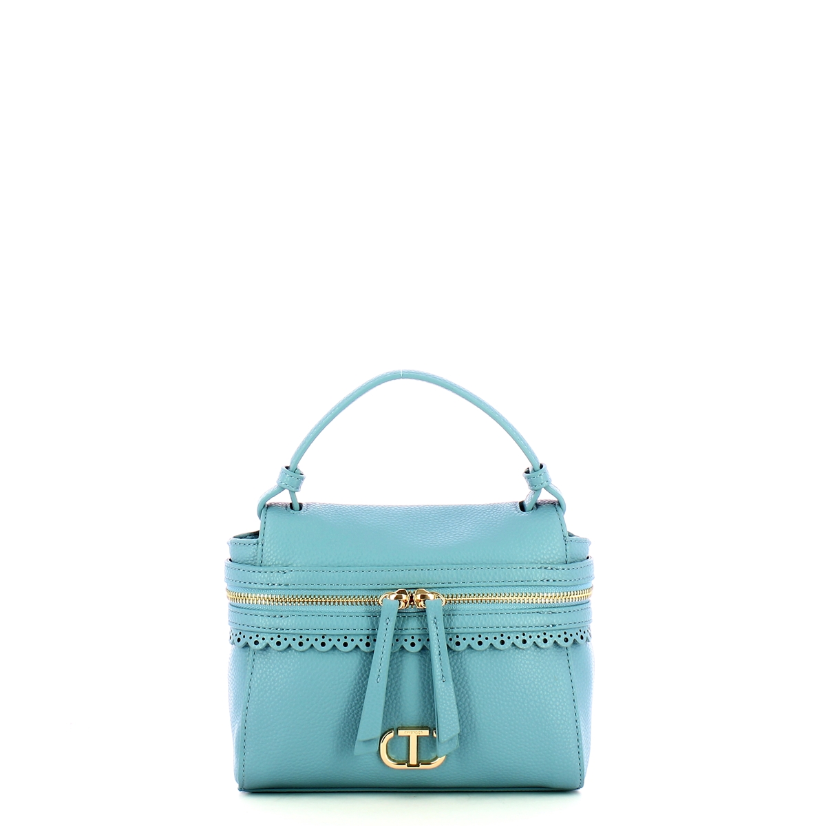 Twin Set Borsa a Mano Top Handle Cécile Piccola Blue Chalcedonie - 1 Twin Set Borsa a Mano Top Handle Cécile Piccola Blue Chalcedonie - 1