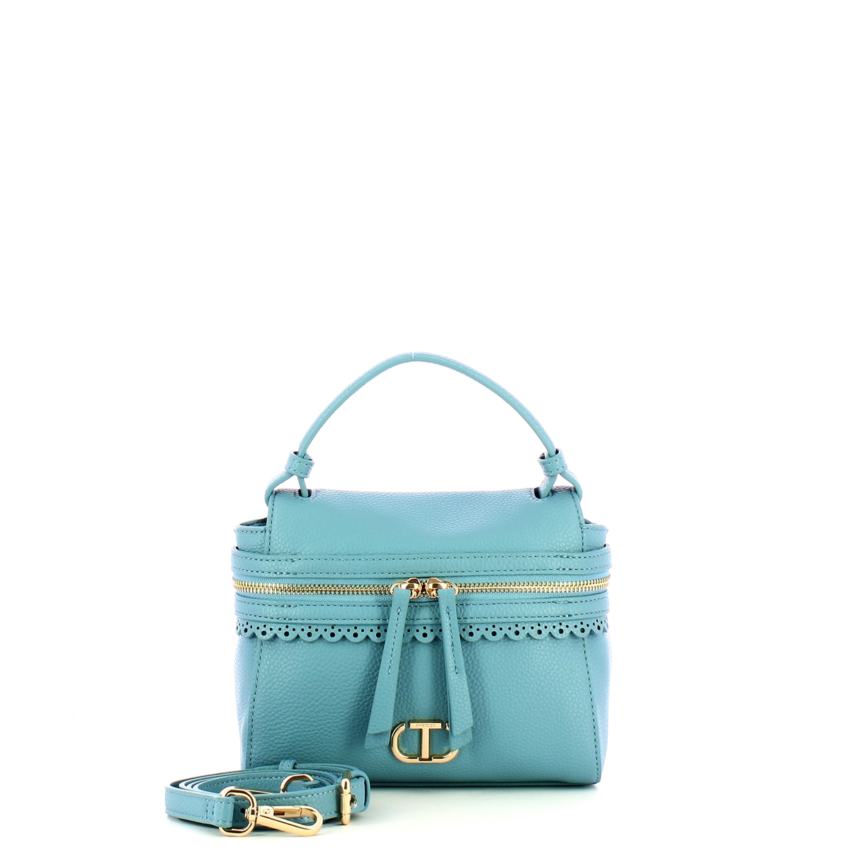 Twin Set Borsa a Mano Top Handle Cécile Piccola Blue Chalcedonie - 4 Twin Set Borsa a Mano Top Handle Cécile Piccola Blue Chalcedonie - 4