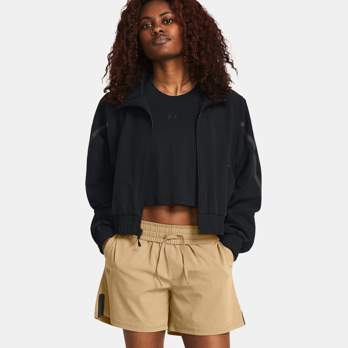 UNDE Felpa UA Unstoppable Crop Black - 4