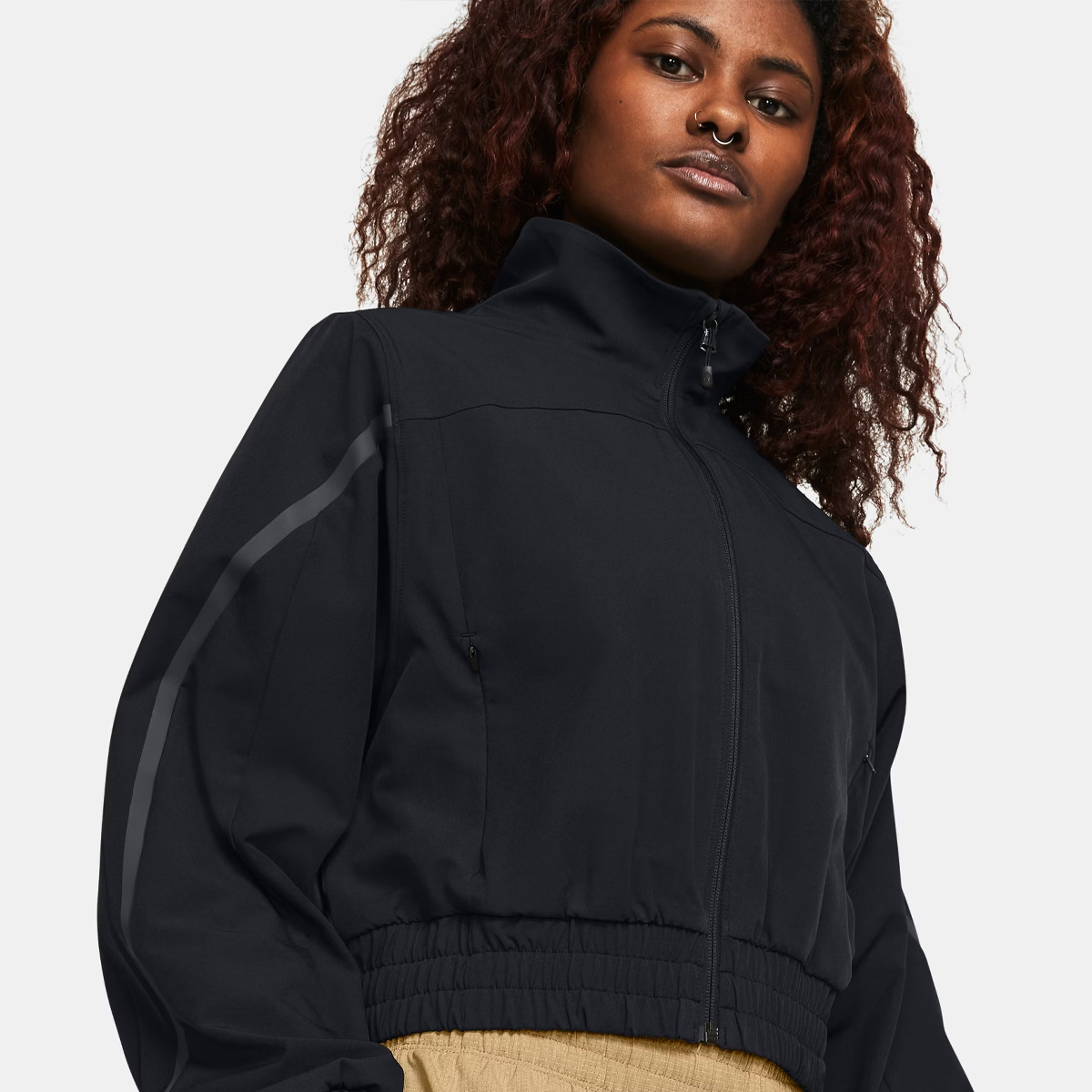 UNDE Felpa UA Unstoppable Crop Black - 5