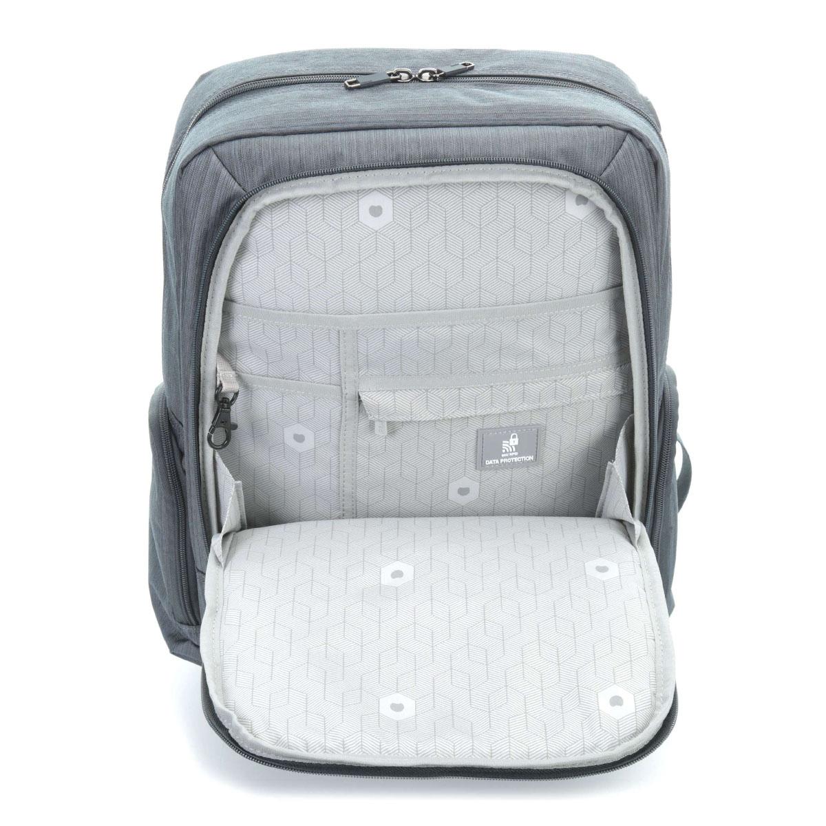 Backpack Clair 15.0 RFID-GRIS/POIVRE-UN