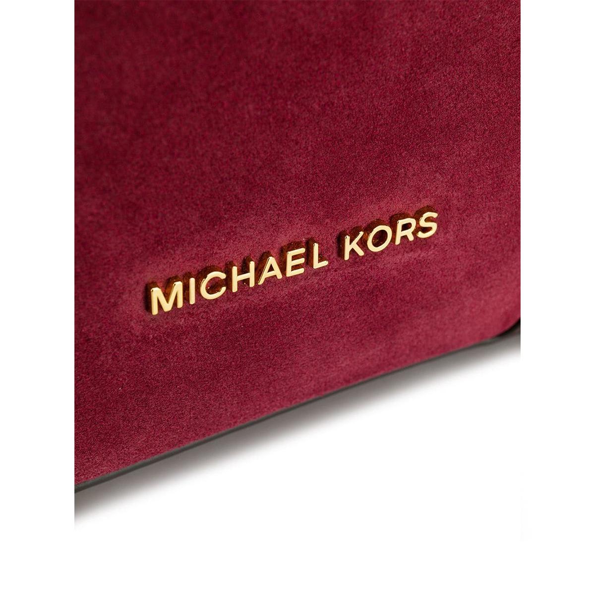 Secchiello Cary Medium in suede - MAROON/OXBLD