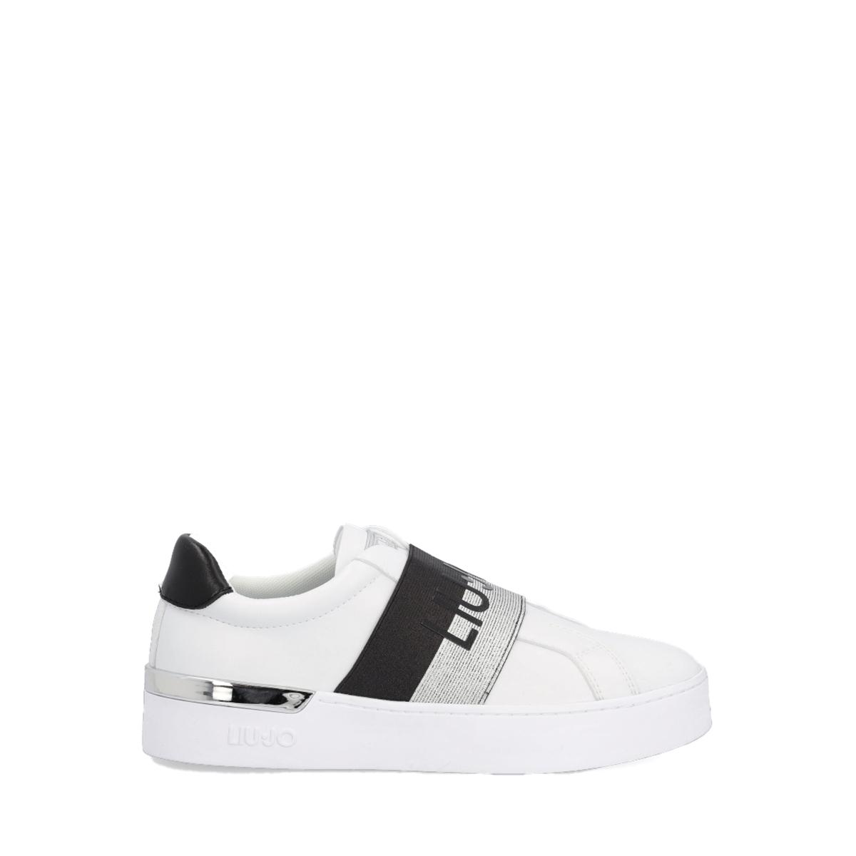 Sneakers slip on Silvia con logo White - 1