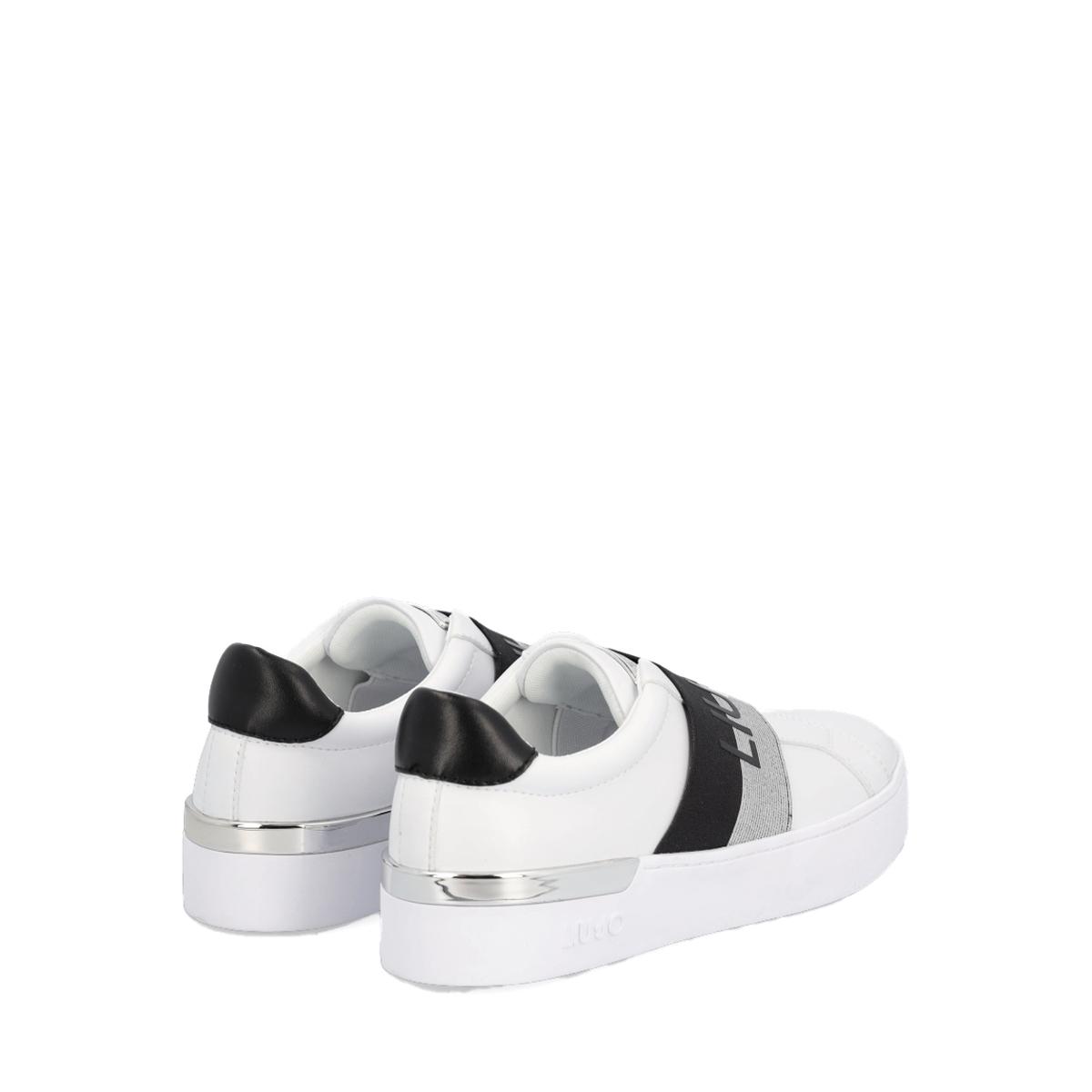 Sneakers slip on Silvia con logo White - 3