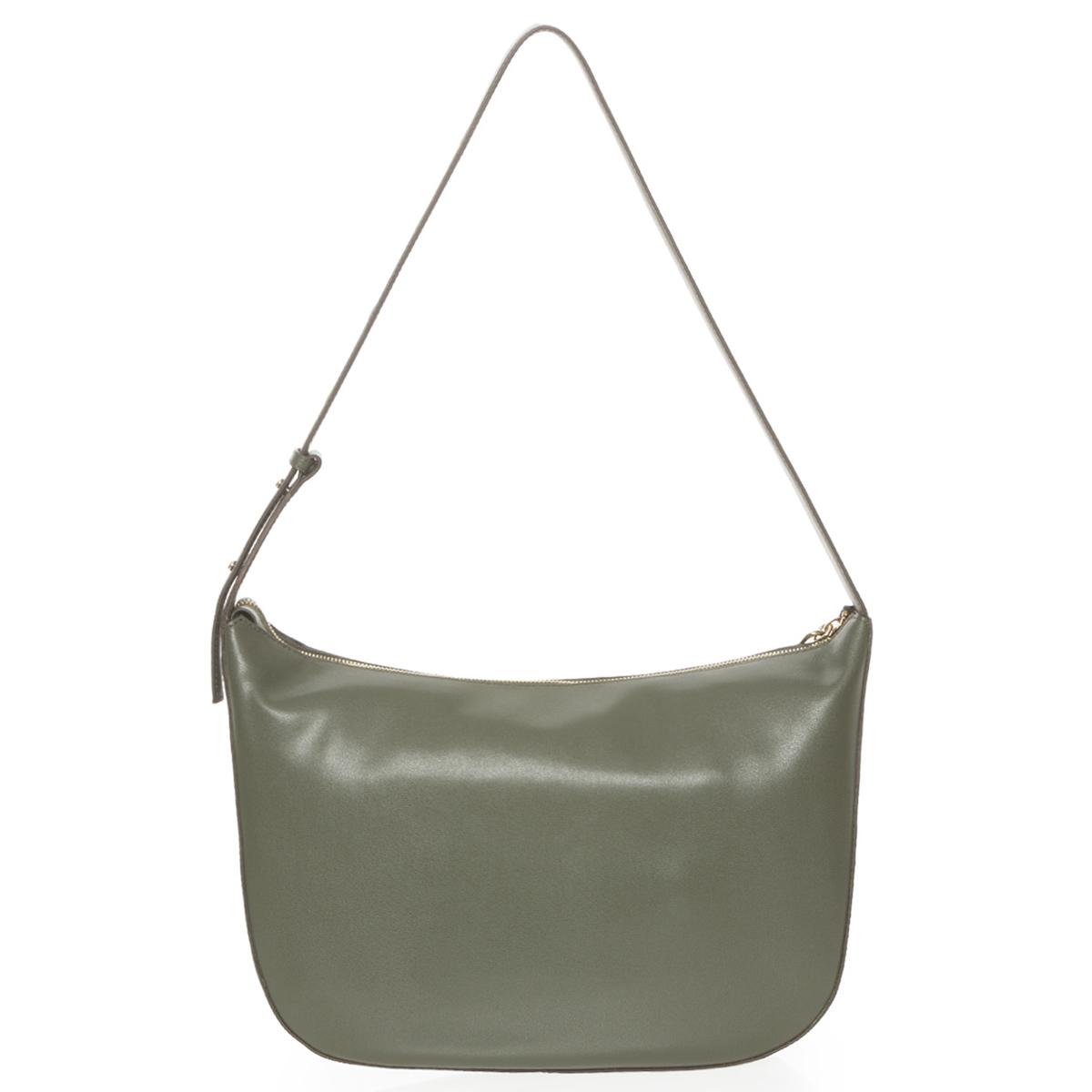 Borsa a spalla in pelle Luna Military Olive - 3