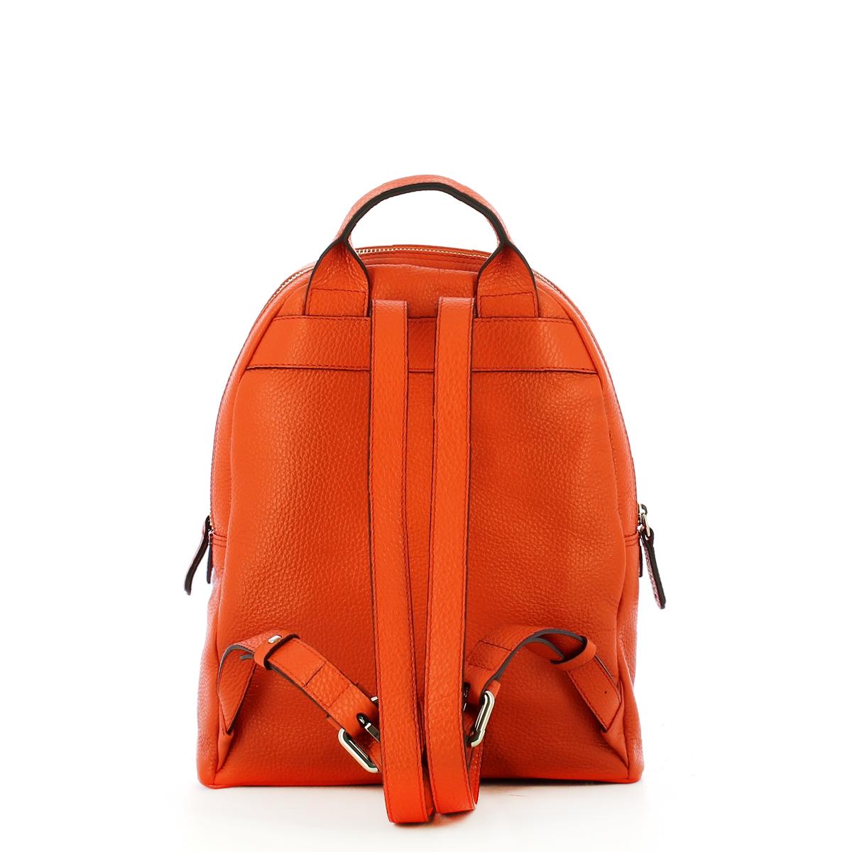 Iuntoo Zaino in pelle comparti Armonia Arancio - 3