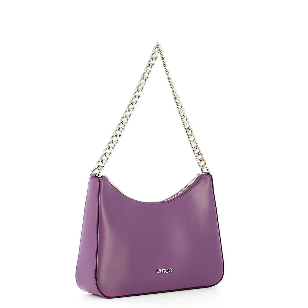 Iuntoo Borsa a spalla Media Soave Lilla - 2