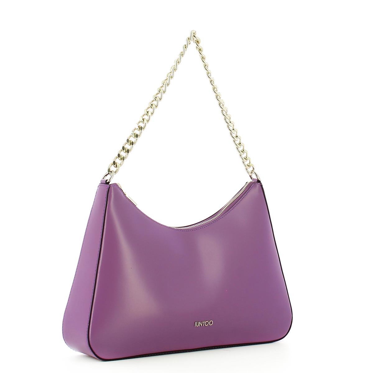 Iuntoo Borsa a spalla Grande Soave Lilla - 2