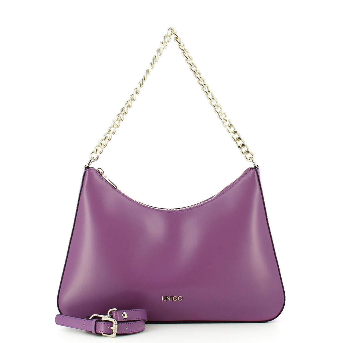 Iuntoo Borsa a spalla Grande Soave Lilla - 4