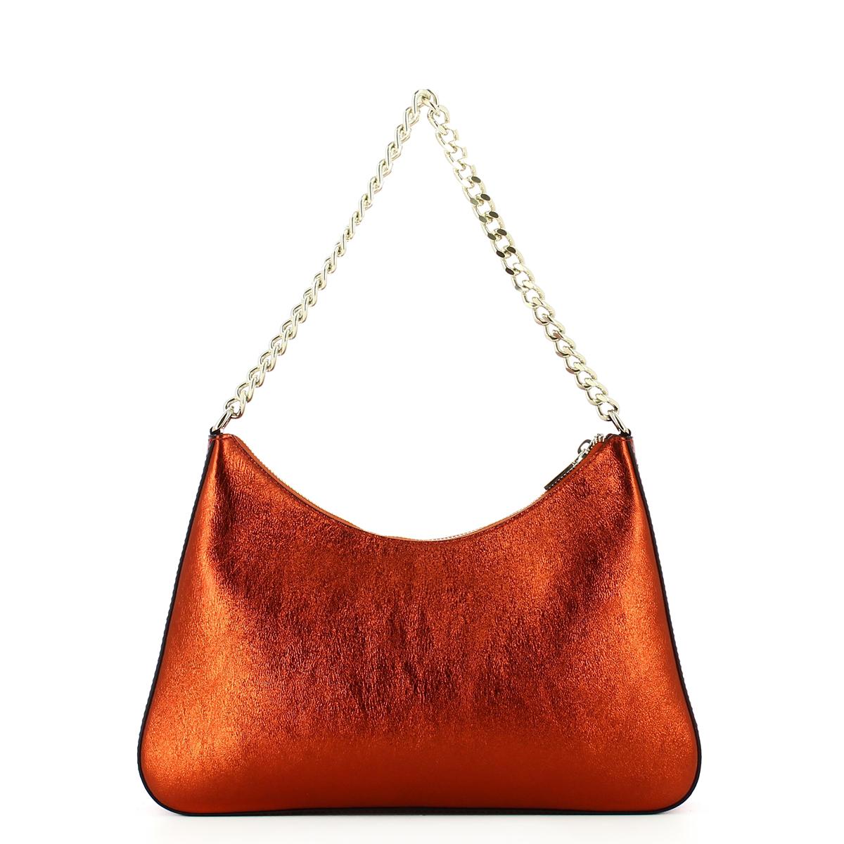 Iuntoo Borsa a spalla Grande Eleganza Metallic Rame - 3