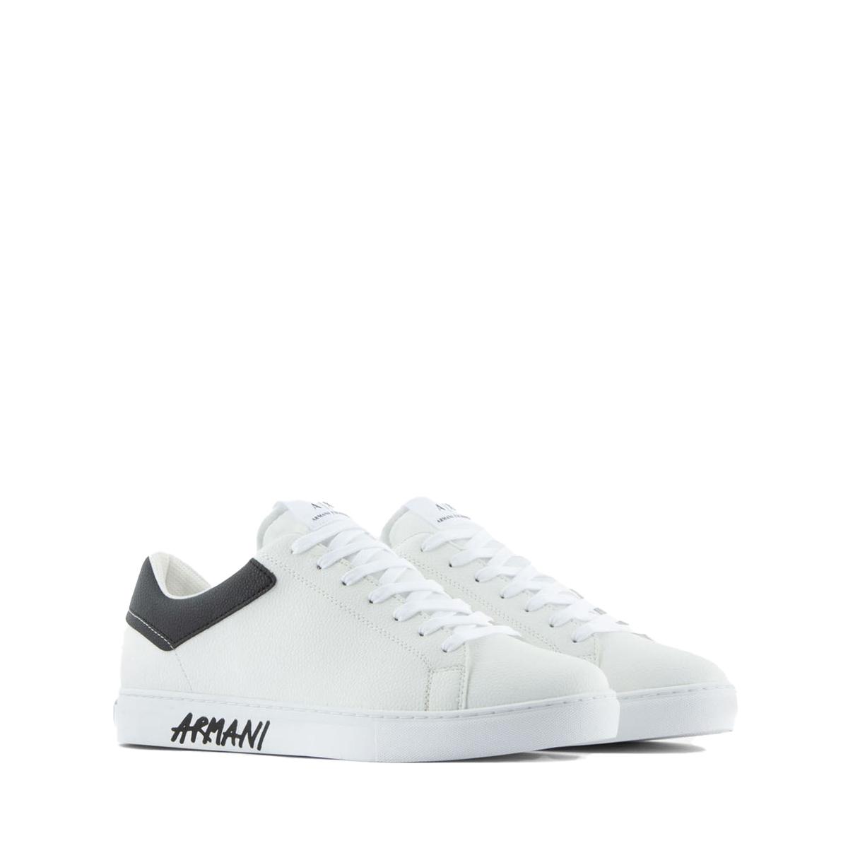 Sneakers in pelle Optic White Black - 2