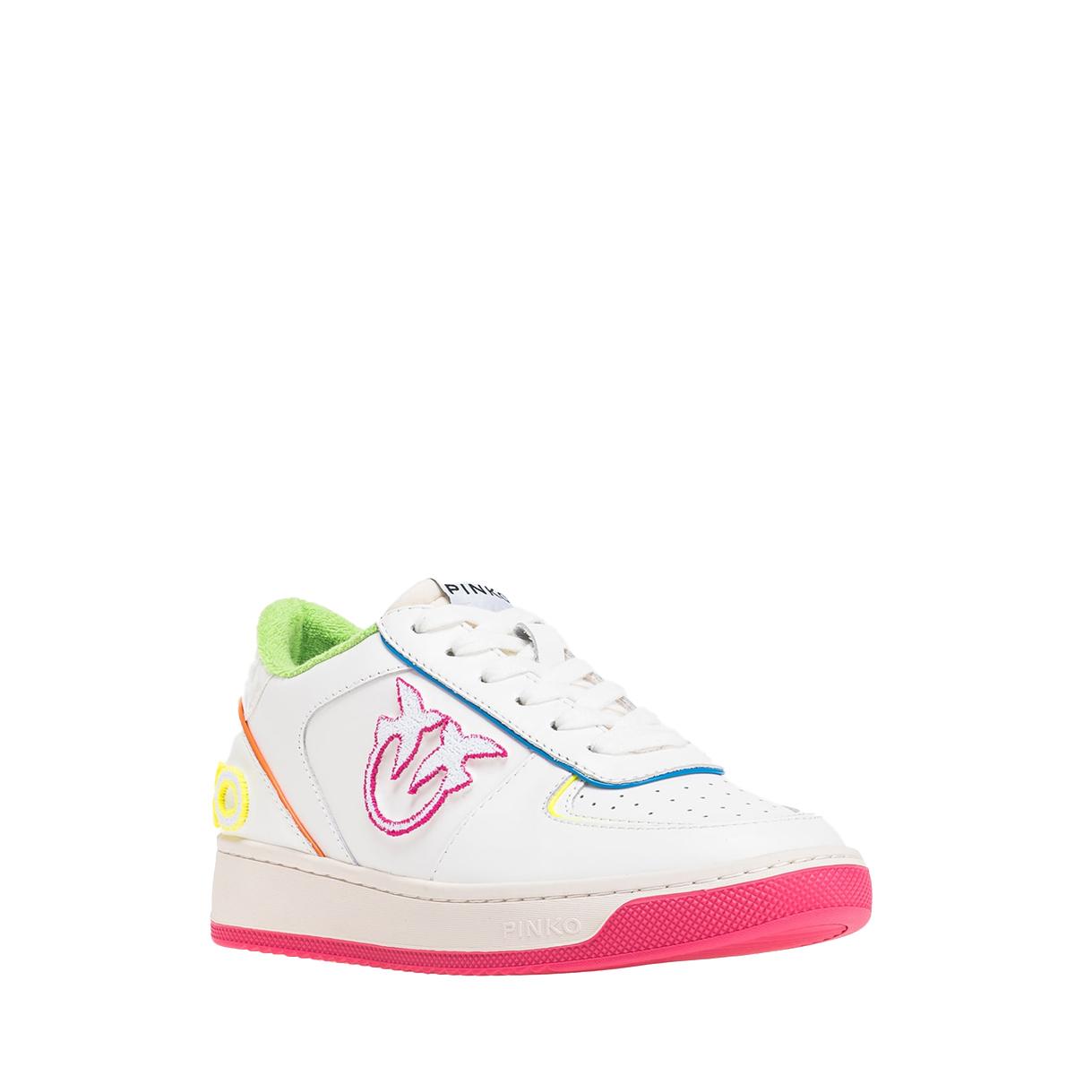 Sneakers Bondy Neon Bianco Fuxia Fluo - 2