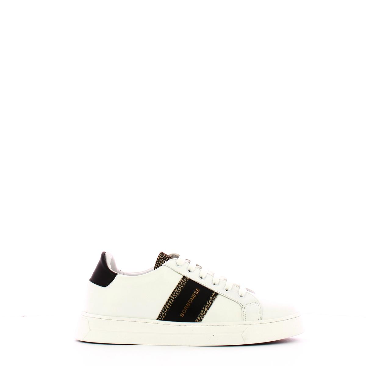 Sneakers in pelle Bianco OP Naturale Nero - 1