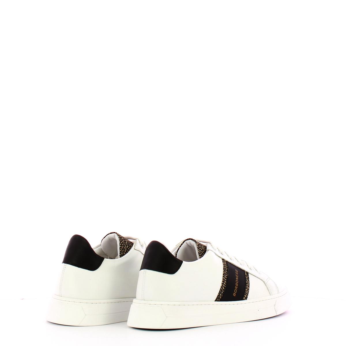 Sneakers in pelle Bianco OP Naturale Nero - 3