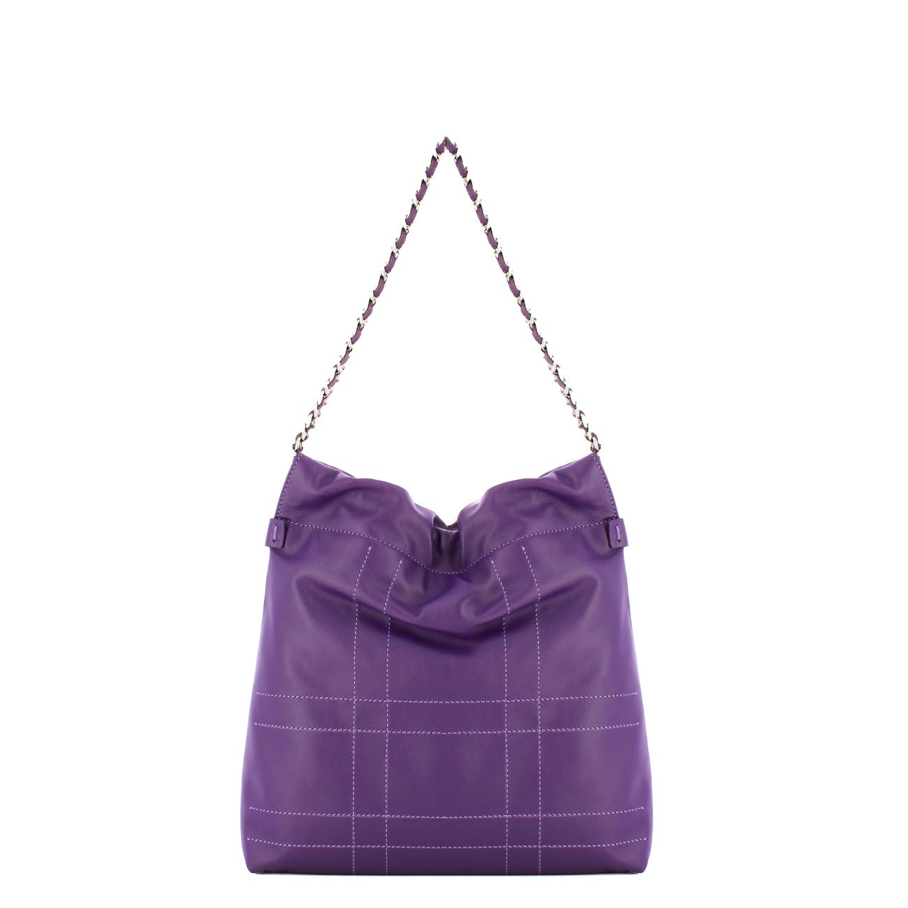 Iuntoo Borsa a spalla Piccola Accattivante Viola - 3