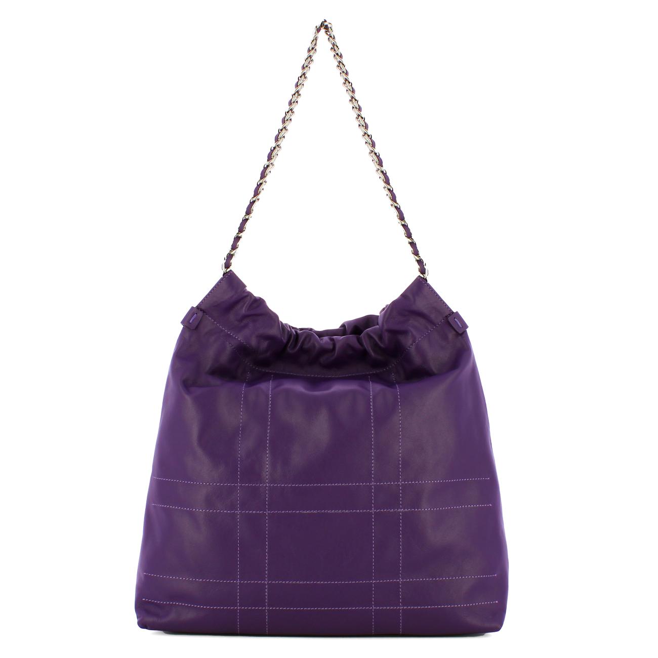 Iuntoo Borsa a spalla Grande Accattivante Viola - 3