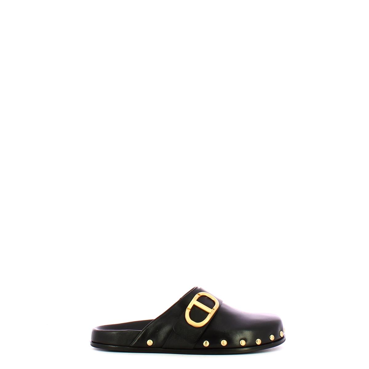 Sabot Fibbia Oval T Nero