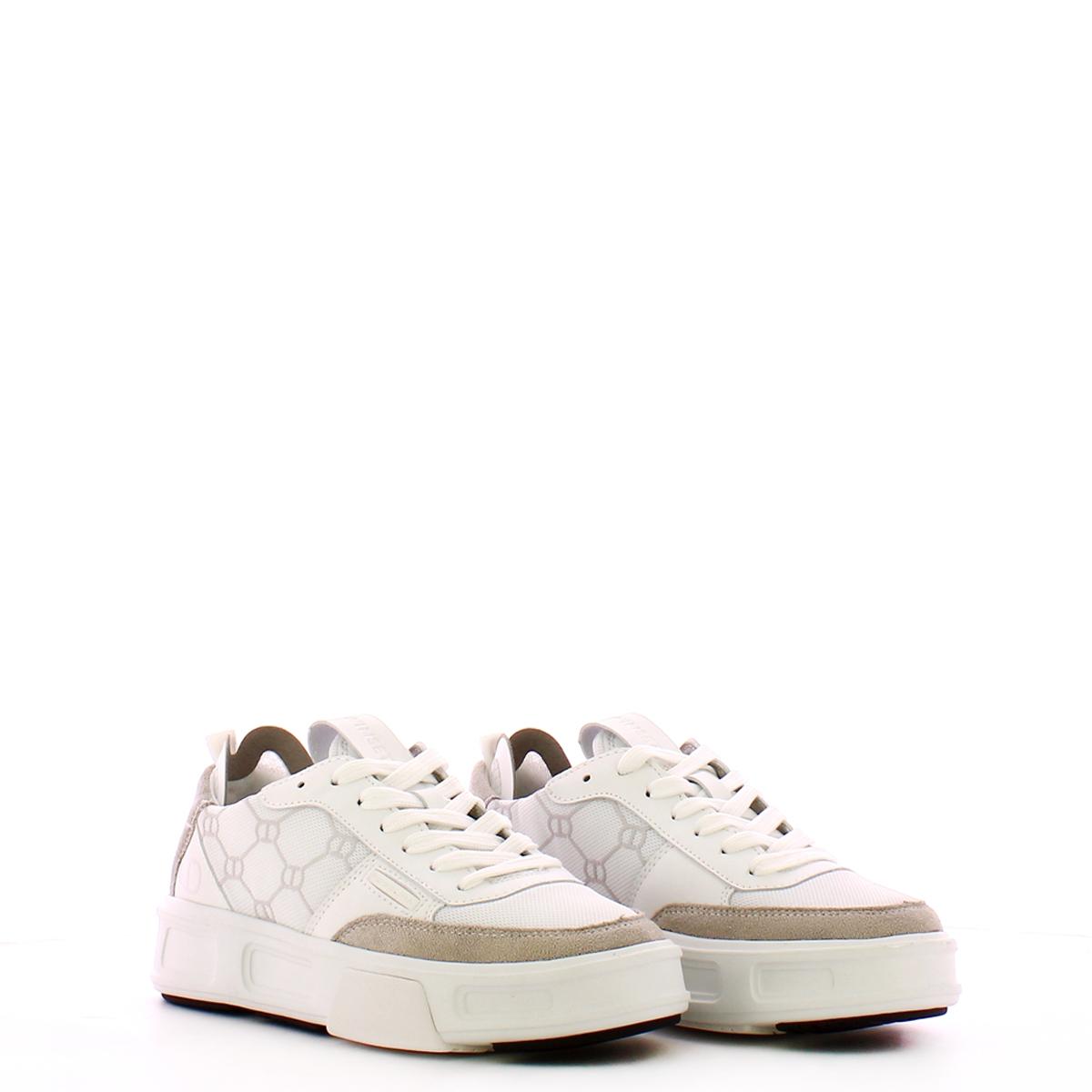 Sneakers Fessura con inserti a contrasto Bianco Ottico