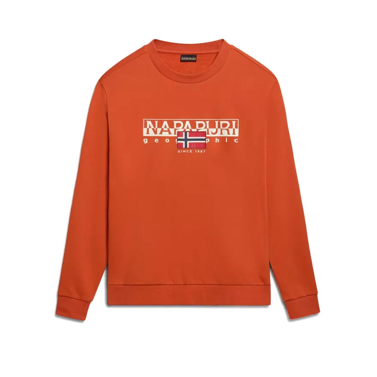 Napapijri Felpa Aylmer Orange Burnt - 1