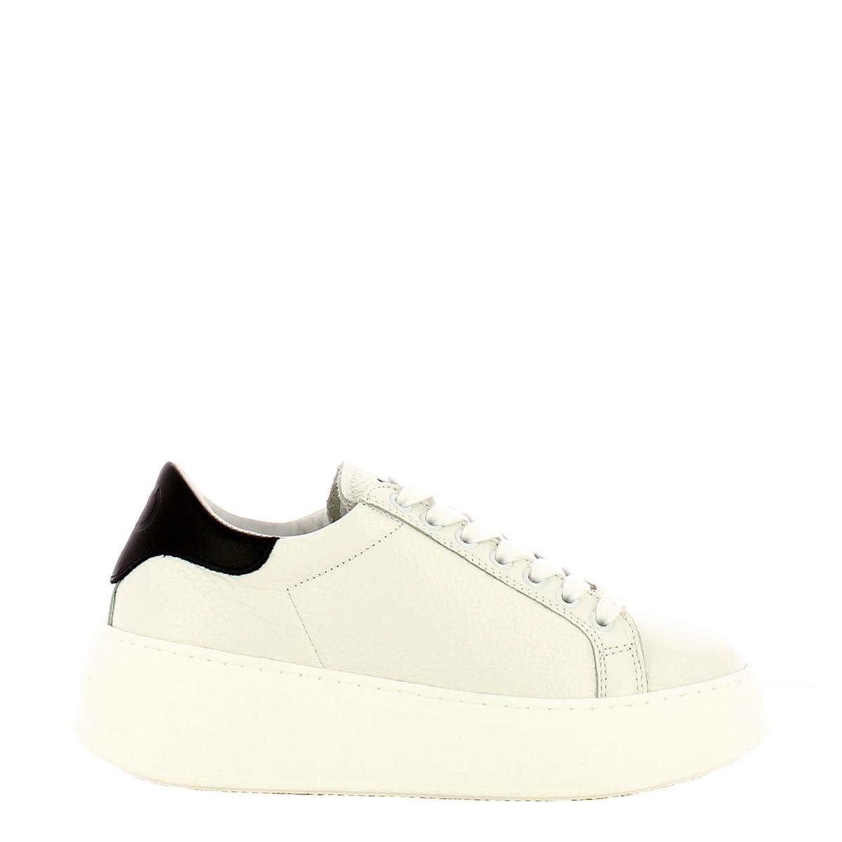 Sneakers Flatform Bianco Ottico Nero