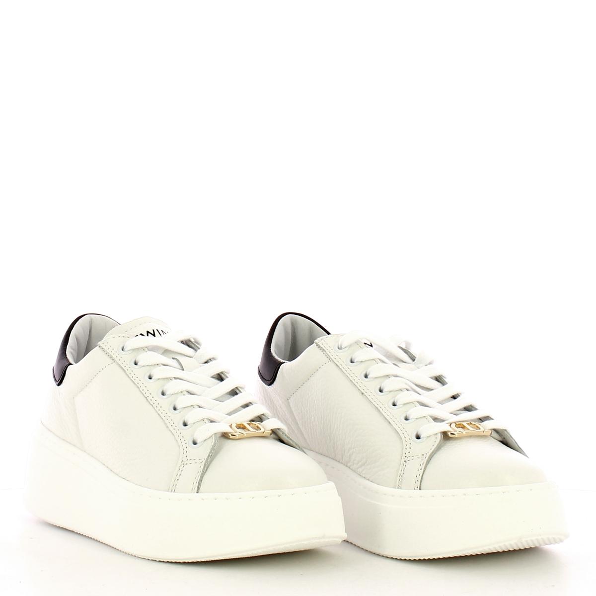 Sneakers Flatform Bianco Ottico Nero