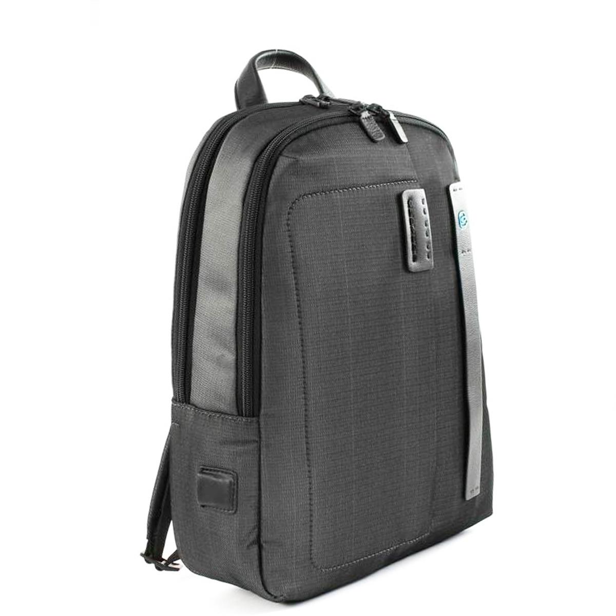 Piquadro Zaino Porta PC Pulse P16 14" Chevron Grigio - 2