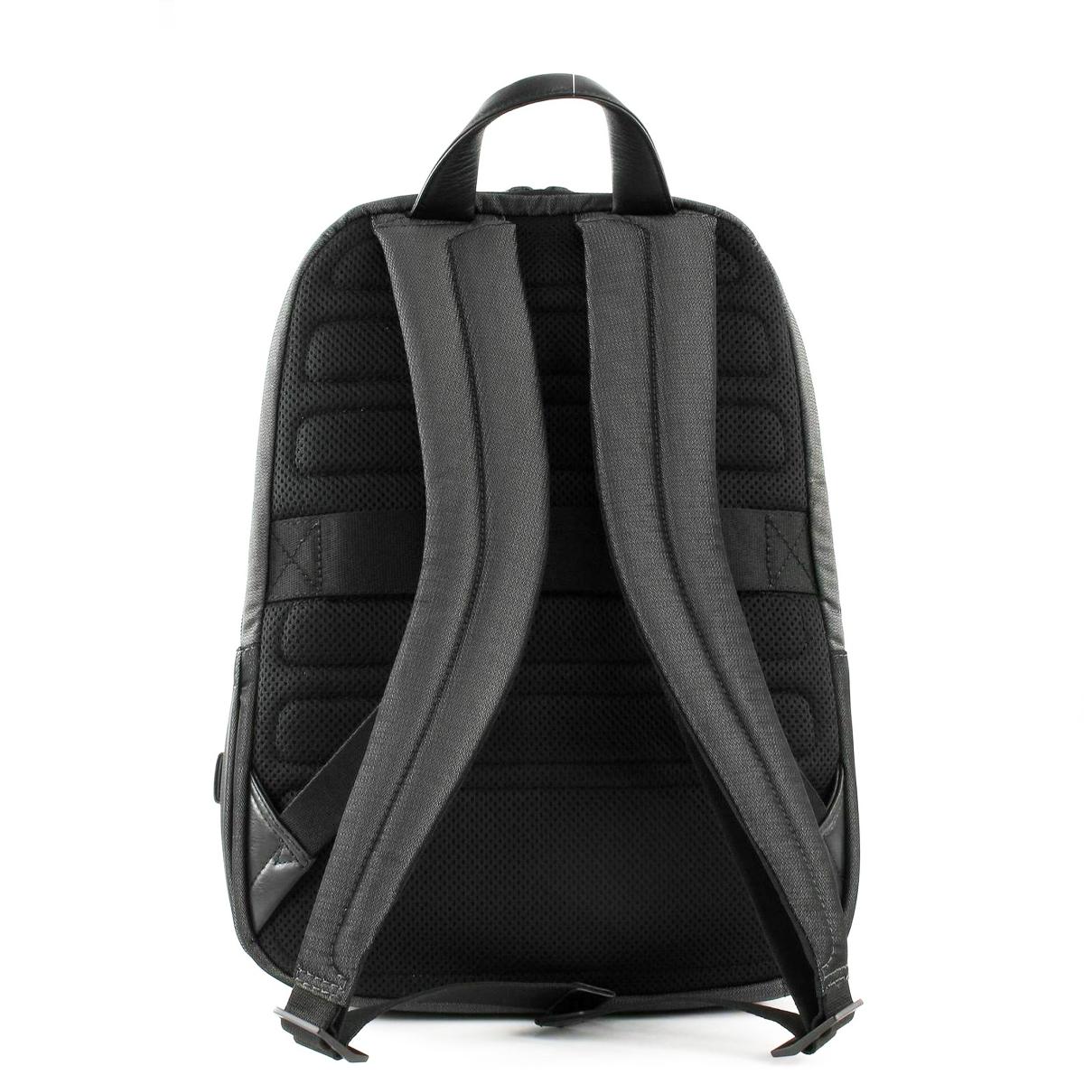 Piquadro Zaino Porta PC Pulse P16 14" Chevron Grigio - 3