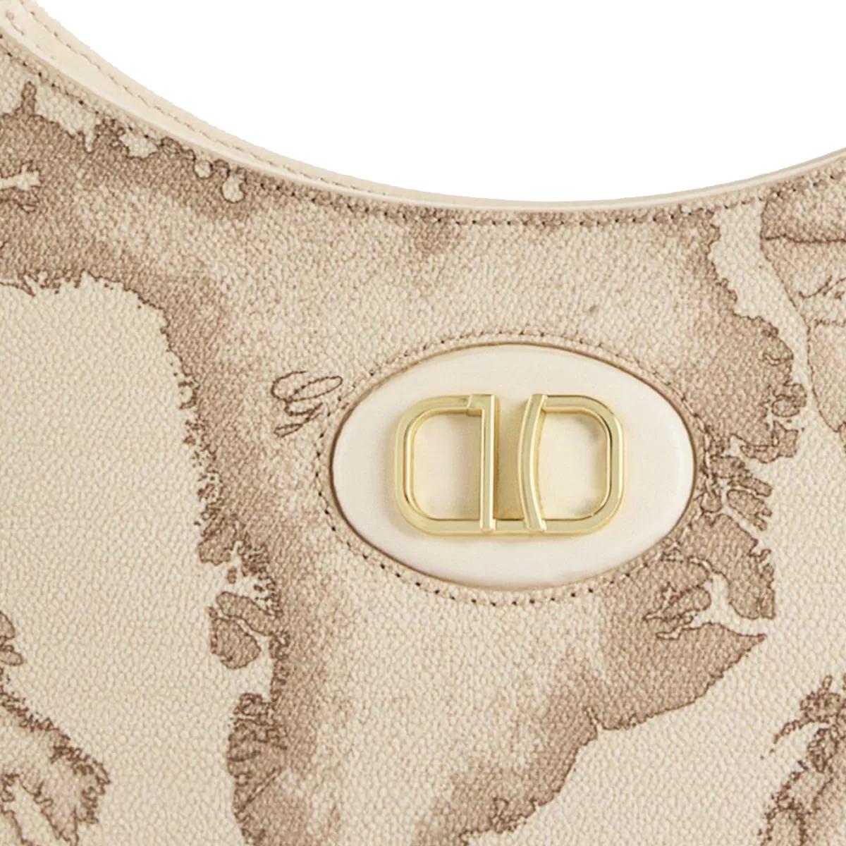 Alviero Martini 1a Classe Mezzaluna Mini Sand Safari Geo Rafia - 3