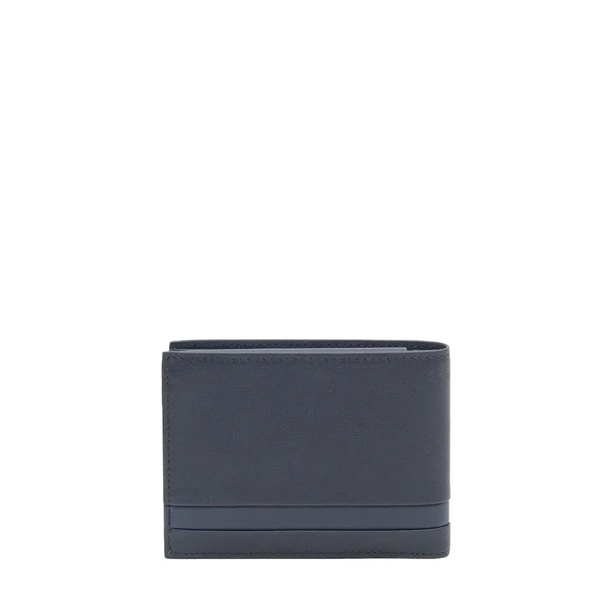 Portafoglio con portamonete RFID Blu