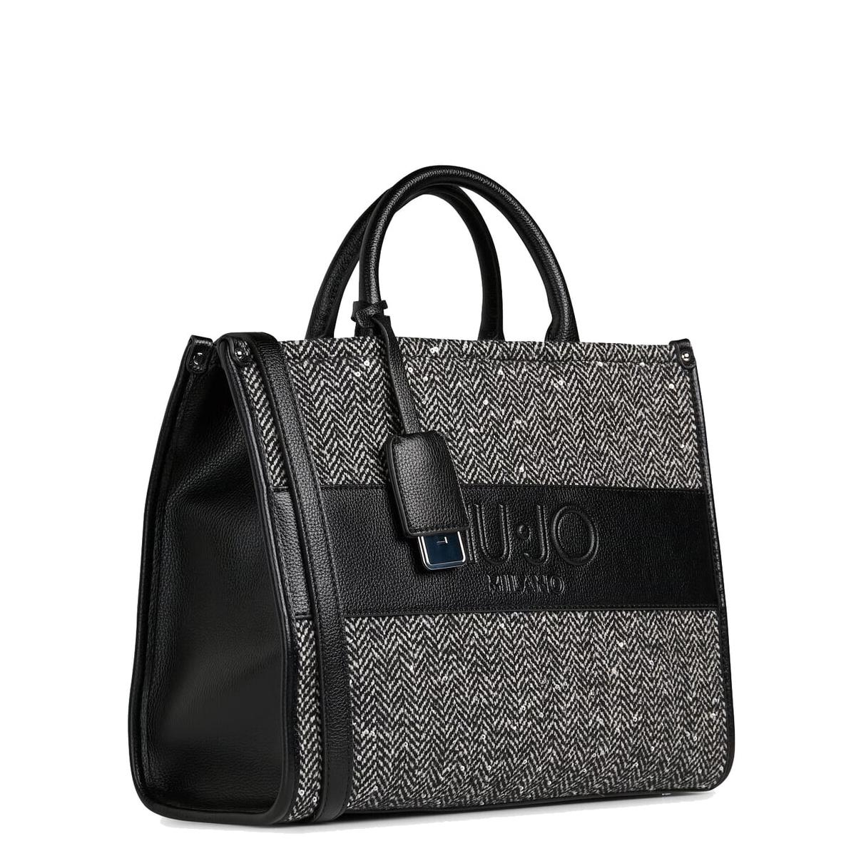 Borsa a mano Media Tweed Black - 2