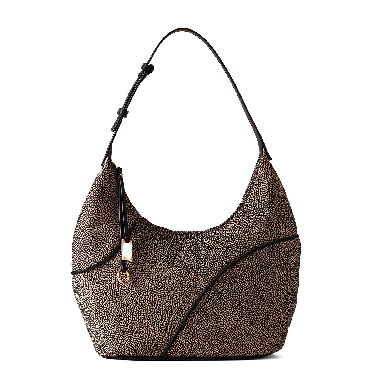 Hobo Bag Medium OP Naturale Nero-1