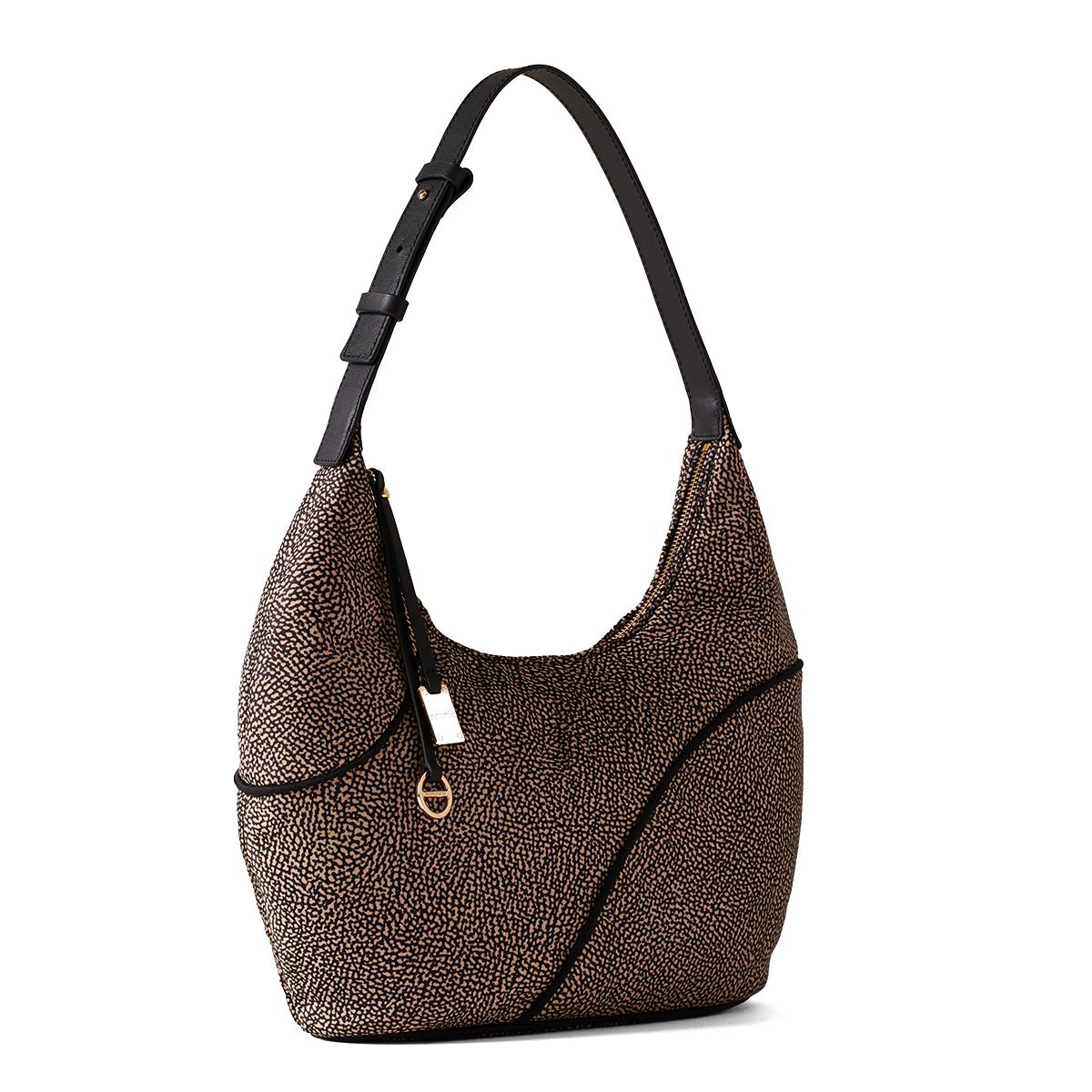 Hobo Bag Medium OP Naturale Nero-2