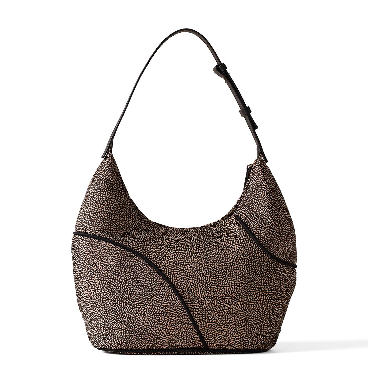 Hobo Bag Medium OP Naturale Nero-3
