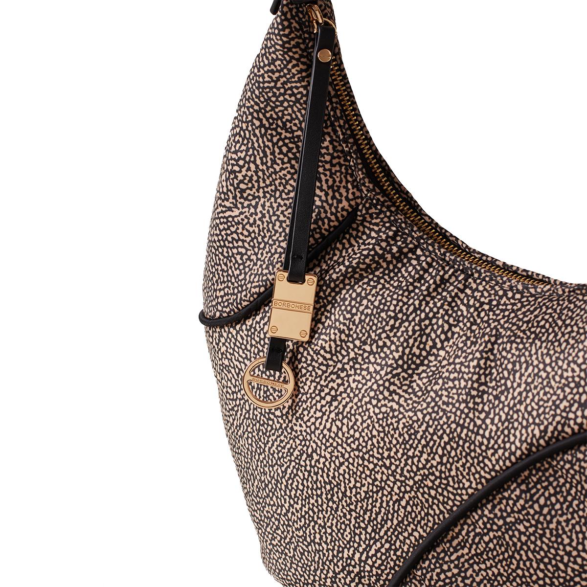 Hobo Bag Medium OP Naturale Nero-4