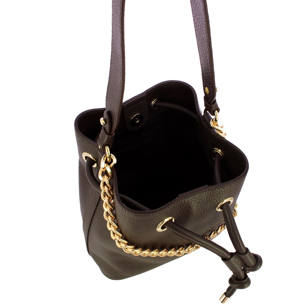 Nodo Armonia Cioccolato Bucket Bag-4