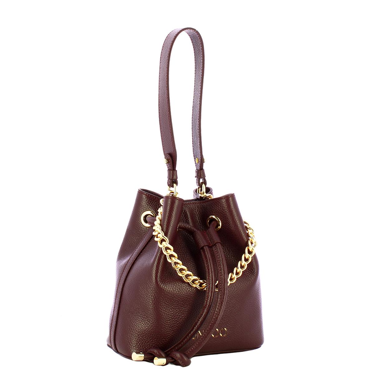 Nodo Armonia Bordeaux Bucket Bag-2