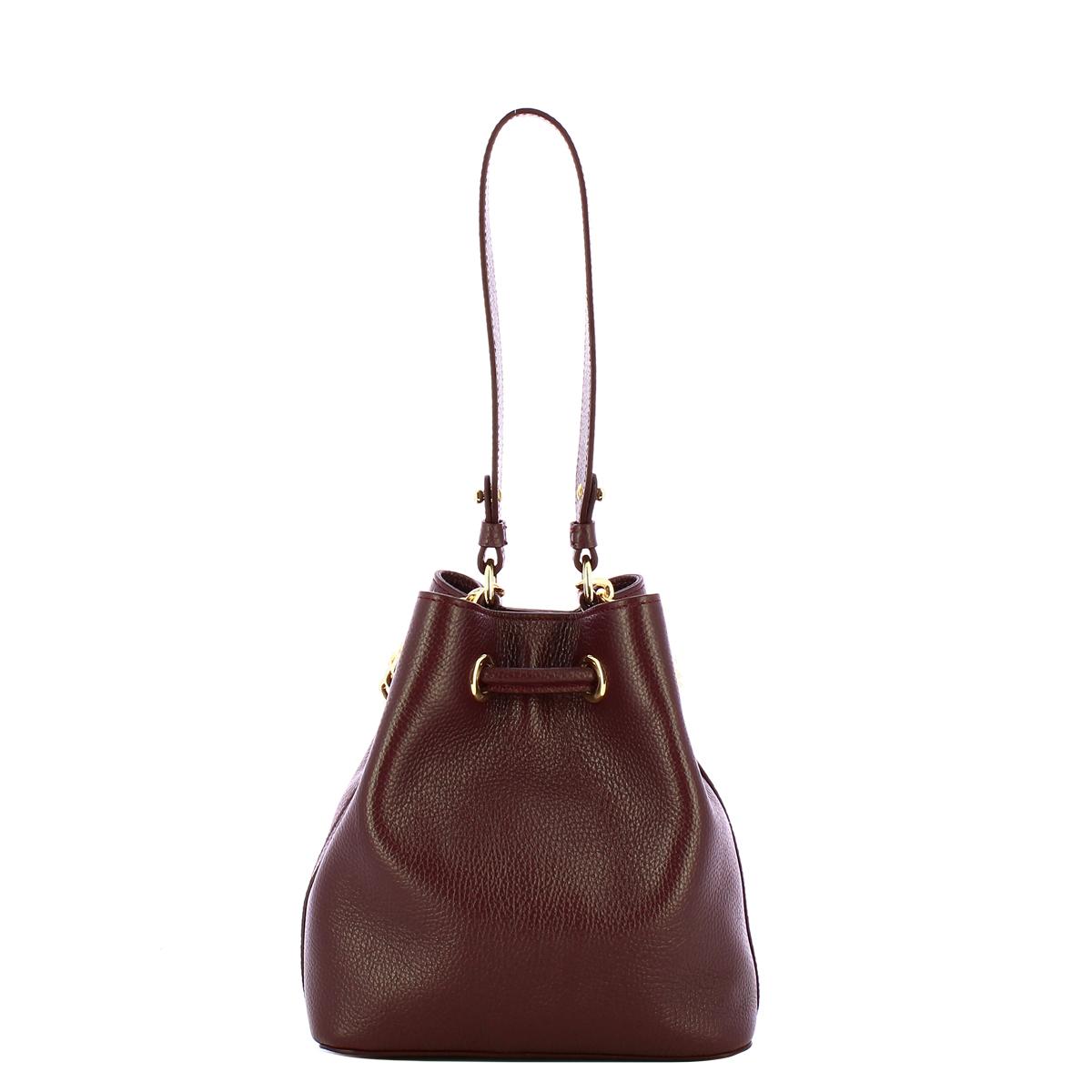Nodo Armonia Bordeaux Bucket Bag-3