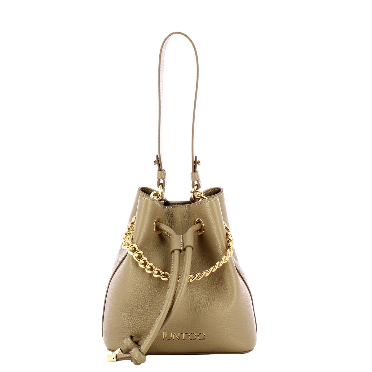 Nodo Armonia Grigio Fossile Bucket Bag-1