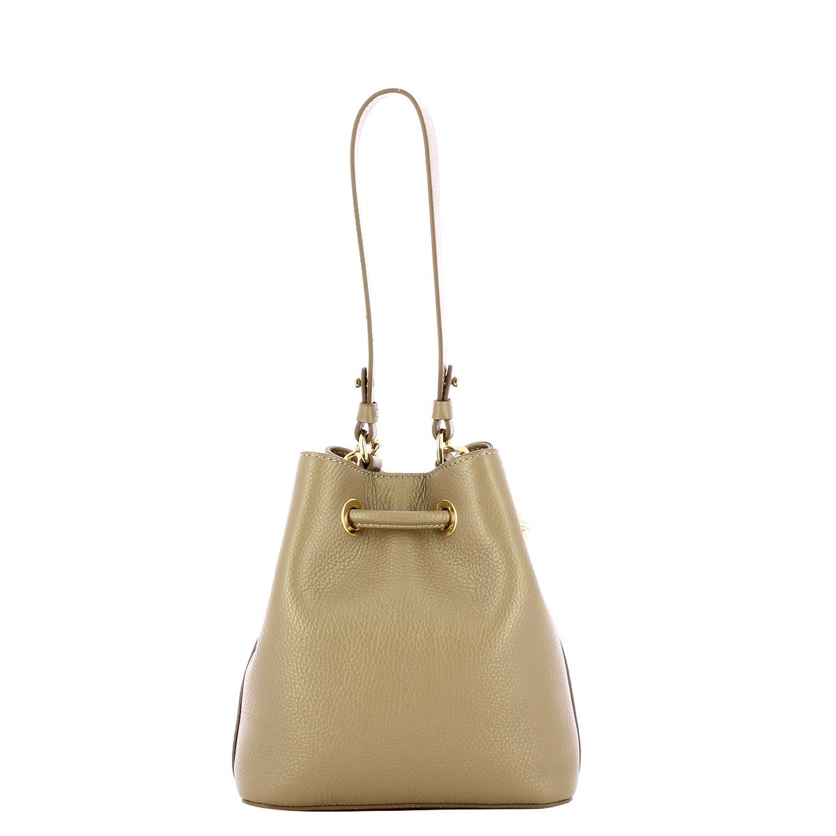 Nodo Armonia Grigio Fossile Bucket Bag-3